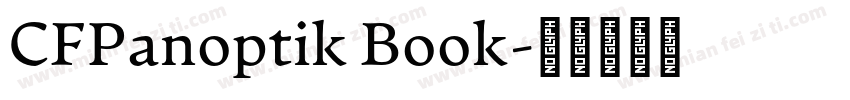CFPanoptik Book字体转换